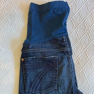 Seven for all mankind dojo maternity jeans. Size 27, 34 inch inseam.